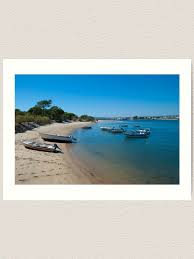 It is 11 kilometres long and varies betwe. Tavira Island Ihla De Tavira In Algarve Portugal Art Print By Krisgreenwood Redbubble