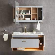 Best of all, these cabinets are big enough to fit all your toiletries! China With Hd Mirror And Large Storage Main Cabinet Home Goods Bath Vanity Unit China Bathroom Cabinet Bathroom Vanity