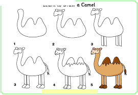 Рисовать верблюда поэтапно