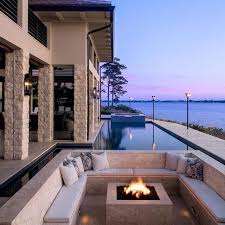 Not A Bad Spot To Gather Around Fire By Pineapple House Interior Design Location Georgia Firepit Sundayni Modern House Design House Design Mansions