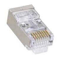 Pull Through RJ45 Plug, Shielded, Category 6, Pkg/100