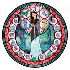 Mulan Kingdom Hearts Stain Glass Disney Stained Glass Disney Art Disney Drawings
