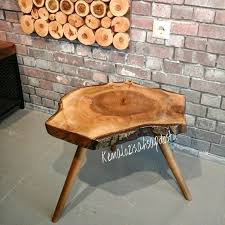 Dogal Agac Sehpa Natural Tree Coffeetable Mesa Cadeiras