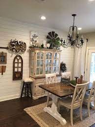 Pin By Pawat Wongsachai On Ideas And Tips For The House Farmhouse Dining Rooms Decor Farmhouse Style Dining Room Farm House Living Room