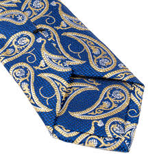 Inzwischen kommen paisleys in allen möglichen farben vor. Blaue Paisley Krawatte Neckwearshop De