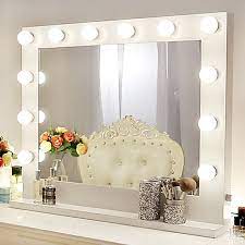 Led bathroom vanity light 27.6in 16w rotatable aluminum wall light adjustable mirror front lamp modern contemporary wall sconces ip20. Chende White Hollywood Makeup Vanity Mirror With Light Stage Large Beauty Mirror For Dressing Room Walmart Com Walmart Com