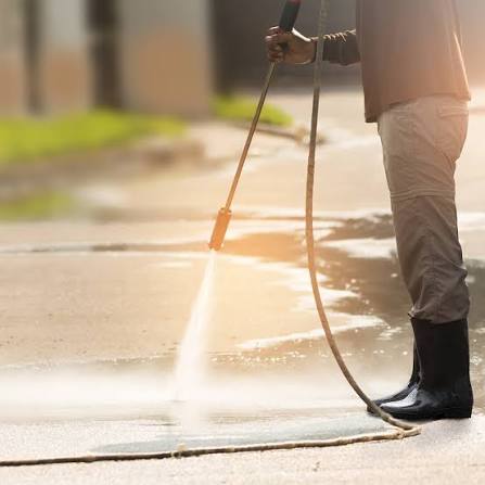 Driveway surface cleaning