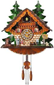 See more ideas about cuckoo, clock, cuckoo clock. Amazon Com Kintrot Cuckoo Clock Traditional Chalet Black Forest House Clock Handcrafted Wooden Wall Pendulum Quartz Clock Kitchen Dining
