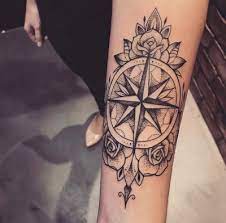 Perhaps for this reason, a tattoo design of a compass with a rose flower in the center is a relatively common option. Compass And Rose Tattoo Rose Tattoo Hd