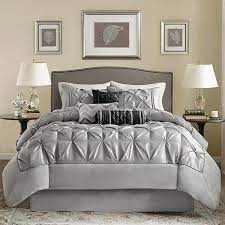 The most common gray comforter king material is cotton. Madison Park Gray Laurel Comforter Set California King 7903330 Hsn