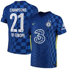 Nike bring a full range of authentic replica. Chelsea Cup Home Vapor Match Shirt 2021 22 With Champions Of Europe 21 Printing