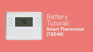 Grip the battery pack from the top and pull it up and out. Battery Tutorial Smart Thermostat Tbz48 Video Support Hub