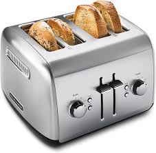 Kitchenaid Kmt4115sx Grille Pain 4 Pans Avec Levier Manuel A Levage Eleve En Acier Inoxydable Brosse Metallique Amazon Ca Maison Et Cuisine