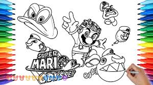 Mario Odyssey Coloring Pages Printable Coloring Pages Mario Coloring Pages Coloring For Kids