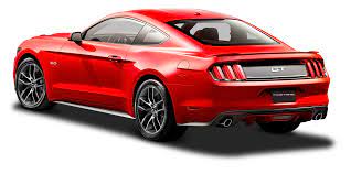 Ford Mustang Red Car Back Side Png Image Ford Mustang Red Car Mustang