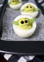 Baby Yoda Deviled Eggs With Avocado Star Wars Party Food Star Wars Food Food
