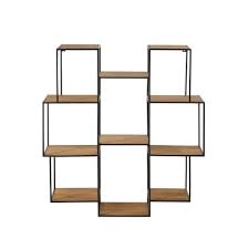 Je veux trouver un bon meuble de cuisine de qualité et pas cher ici maison du monde etagere metal. Etagere Destructuree En Metal Noir Acoma Maisons Du Monde