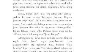 Kumpulan cerkak bahasa jawa kali ini akan membagikan cerkak karya dari suparto brata, cerkak bahasa jawa dengan judul detektip handaka. Contoh Cerkak Bahasa Jawa Pendidikan Jual Buku Kembang Cute766