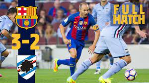 In 1966 the fc barcelona president, enric llaudet, created the joan gamper trophy in his honour. Full Match Barca 3 2 Sampdoria 2016 Five Goal Thriller In The Gamper Youtube