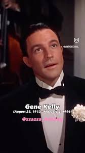 Gene Kelly was born 113 years ago.❤️ Let’s remember him with this scene  from the classic movie “Singin’ in the Rain”(1952).🎬😍 , Eugene “Gene”  Curran Kelly (August 23, 1912