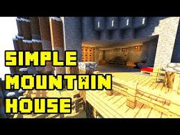 Minecraft Simple Mountain Cliff Cave House Tutorial Xbox Pe Pc Ps3 Ps4 Minecraft Blueprints Cave House Minecraft Cave House