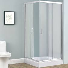 Duschkabine Eckeinstieg Schiebetur 80x80 Alu Echtglas Duschkabine Eckeinstieg Duschkabine Dusche