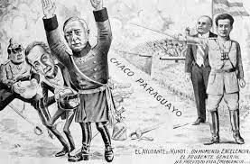 Why did bolivia take chile to court? A Political Cartoon From Paraguay Depicting The Defeat Of Bolivia During The Chaco War Exact Date Unknown Propagandaposters