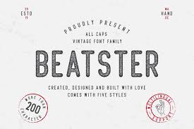 Beatster With Extra 199881 Other Font Bundles Free Fonts Download Vintage Fonts Free Script Fonts