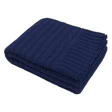Maybe you would like to learn more about one of these? Buy Knitted Navy Throw Blanket 130x150cm Online Simply Cushions