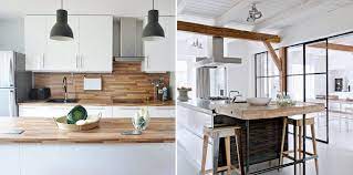 Maybe you would like to learn more about one of these? Cuisine Blanche Et Bois 25 Idees Et Photos Ctendance Fr