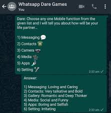 Do you sing in the shower? Whatsapp Dare Games 2021 Play Truth Or Dare Online