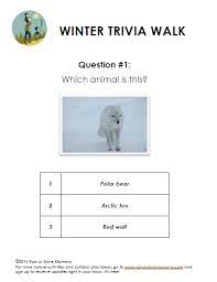 Use it or lose it they say, and that is certainly true when it. Winter Themed Nature Trivia Walk Free Printable Rain Or Shine Mamma