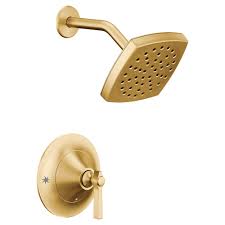 Moen Ts2912bg Brushed Gold Flara Shower Only Trim Package With 2 5 Gpm Single Function Shower Head Faucet Com