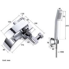 6.324 angebote zu wasserhahn badewannen im badewannen preisvergleich. Elegant Zeitgenossische Chrom Armatur Wasserfall Badewanne Wasserhahn Inkl Wandhalterung Mit Handbrause Fur Bad Badezimmer Duschset Regendusche