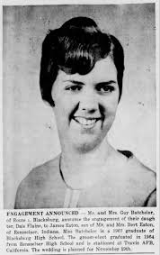 Dale Elaine Batchelor, dau of Guy and Dolly Hall Batchelor, engagement  notice