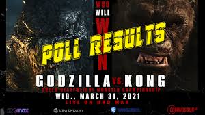 Legends collide in godzilla vs. Poll Results Who Should Win In Godzilla Vs Kong