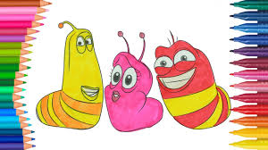Coloring pages kids larva is funny cartoons is an application that will help your child learn how to color or paint a drawing by choosing the correct. Larva Cartoon Movie Coloring Page Little Hands Coloring Book Youtube