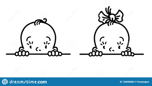 Icone De Bebe Visage De Petit Dessin Au Trait Garcon Et Fille Illustration De Vecteur Illustration Du Fille Icone 126656084 Les comptines revisitées ici : icone de bebe visage de petit dessin au