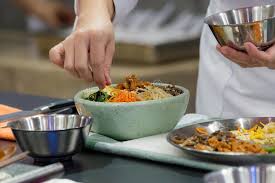 I'm korean who like instructable and a lot of projects. Bibimbap Traditional Korean Cuisine Bibimbap Chef Preparing Korean Food Chef Cooking In Kitchen Stock Photo Image Of Mixed Gourmet 139687278