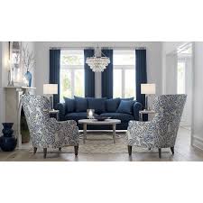 Shop Avenue Nickel Table Lamp With Usb Port An Illuminating Mix Of Modern And Metal Our Grand Blue Sofas Living Room Blue Living Room Decor Navy Living Rooms
