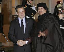 Image result for nicolas sarkozy and gadaffi