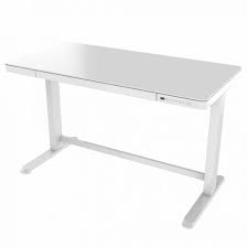 Es hilft, schmerzen im rücken, im nacken und in den beinen zu vermeiden, wenn man hin und wieder die arbeitsposition ändern kann. Elektrischer Sitz Steh Schreibtisch 120 X 60 Cm Glas Weiss Hohenverstellbar Fur Homeoffice Arbeitsplatz