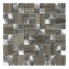 These unique small format ceramic tiles in a stunning soft grey hue are perfect for both kitchen and bathroom walls. Montrose 30cm X 30cm Glass Mosaic Tile