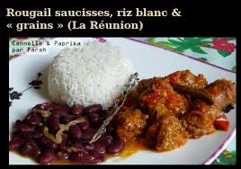 Rougail Saucisses Riz Blanc Grains La Reunion Rougail Saucisse Rougail Recettes De Cuisine