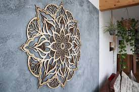 Wall Decor Mandala Bedroom Wall Art Home Decor Wood Decor Etsy Bohemian Wall Decor Indian Wall Decor Room Wall Art