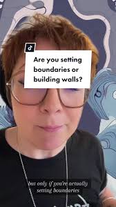 Boundaries are vital for mental wellbeing and healthy relationships. But  are you setting boundaries or building walls? #therapy #therapist  #therapytok #boundaries #boundarysetting #psychology ...