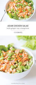 Asian Chicken Salad A Healthy 20 Minute Lunch Cook Smarts Recipe Healthy Edamame Recipes Salad Healthy Cooking