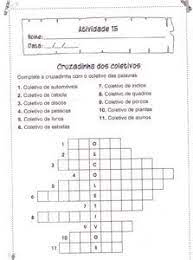 atividades sobre substantivos para 2 3 4 5 6 anos mundinho da crianca substantivos coletivos atividades substantivos substantivo coletivo