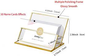 The removable card insert has 20 pages of 3 high card slots on each page. Buy Feyarl Glass Business Card Holder Stand Vintage Clear Gold Office Name Card Display Business Card Organizer Storage For Office Desktop Countertop Online In Vietnam B08mt33f5n