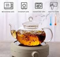 Amazon.com | GURUDAR Glass Teapot Set, 34OZ/1000ML Glass Tea ...